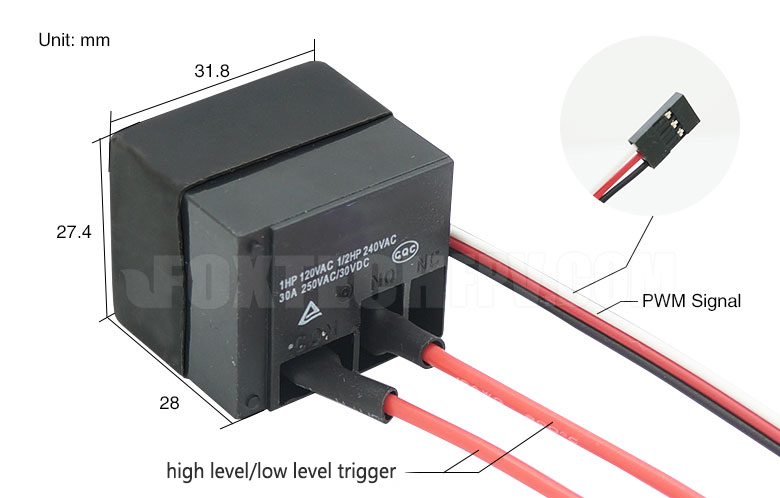 PWM Signal Control Power Relay